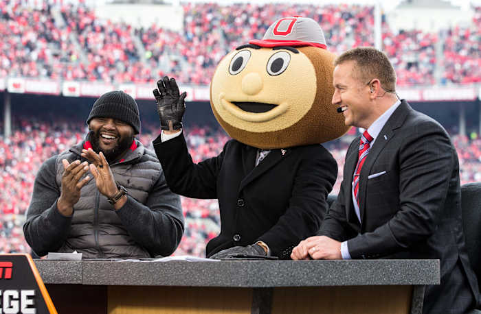 Kirk Herbstreit on GameDay Set